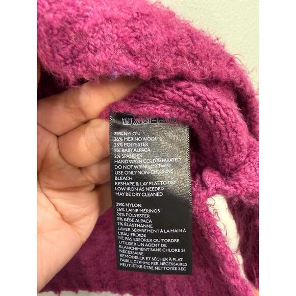 Anthropology Sleeping in Snow Lavina Pullover Sweater, Women's XS, Magenta - Picture 5 of 7